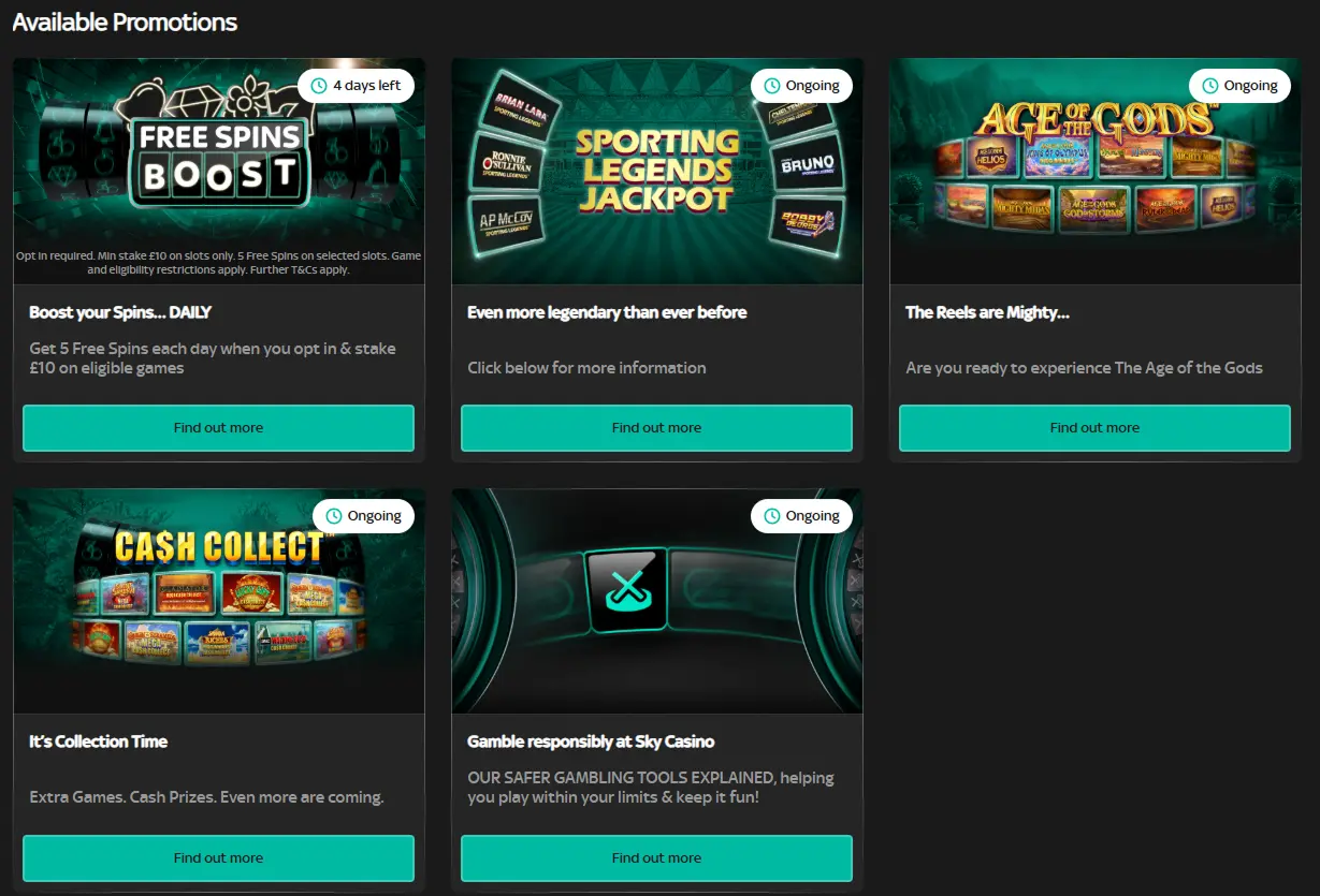 Beschikbare promotie sky casino